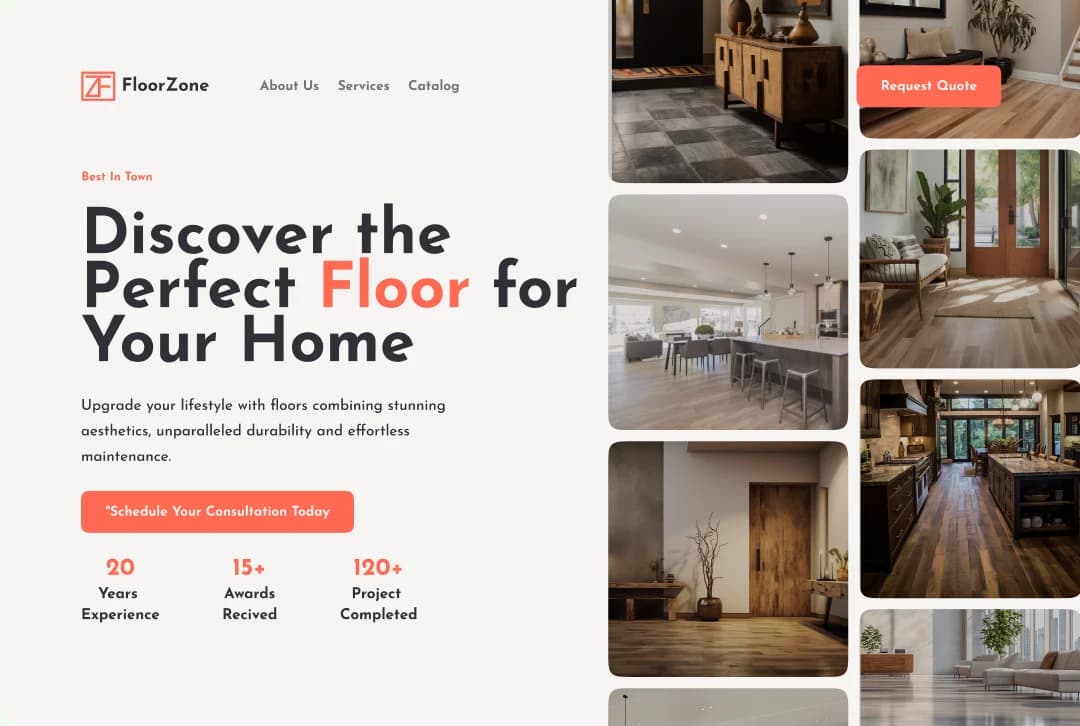 Hardwood Flooring Website dark