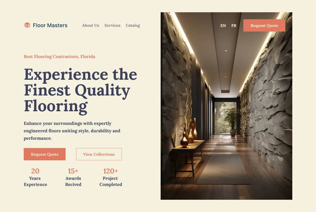 Tile Installation Website dark